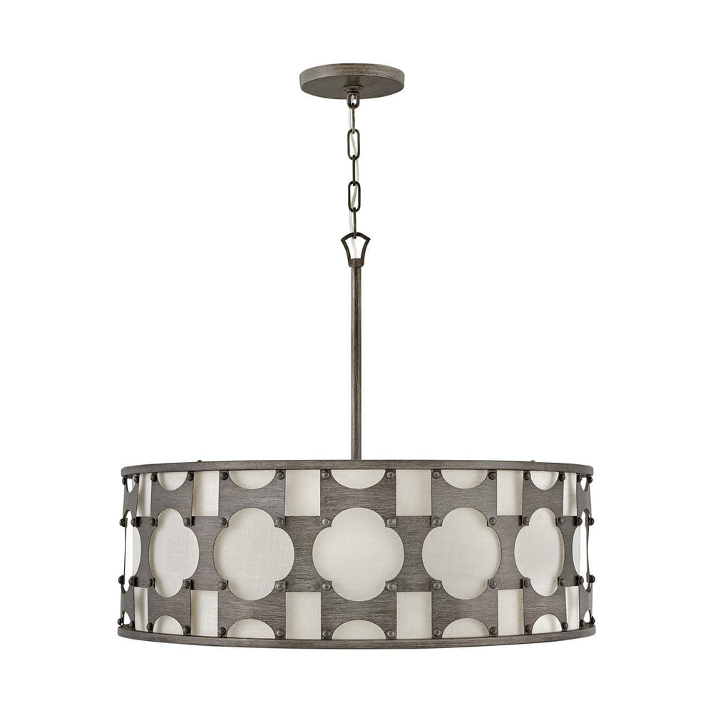 Chandelier Carter - Large Drum-Hinkley Lighting-HINKLEY-4736WBZ-ChandeliersWeathered Bronze-2-France and Son