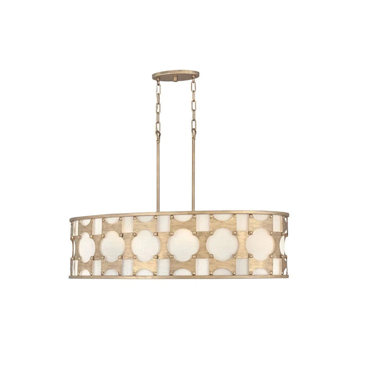 Carter Six Light Linear-Hinkley Lighting-HINKLEY-4738BNG-ChandeliersBurnished Gold-1-France and Son