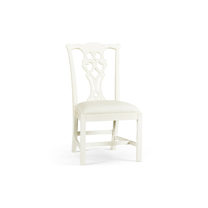 Spark Chippendale Side Chair-Jonathan Charles-JCHARLES-493330-SC-WDL-F053-Dining ChairsWhite-1-France and Son