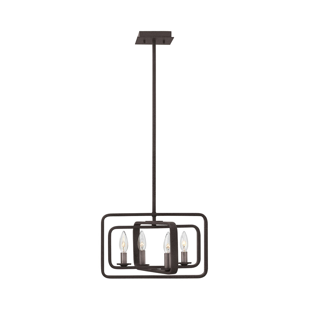 Quentin Pendant & Chandelier Ceiling Light-Hinkley Lighting-HINKLEY-4814DZ-Pendants4 Tier-Square-Aged Zinc-6-France and Son