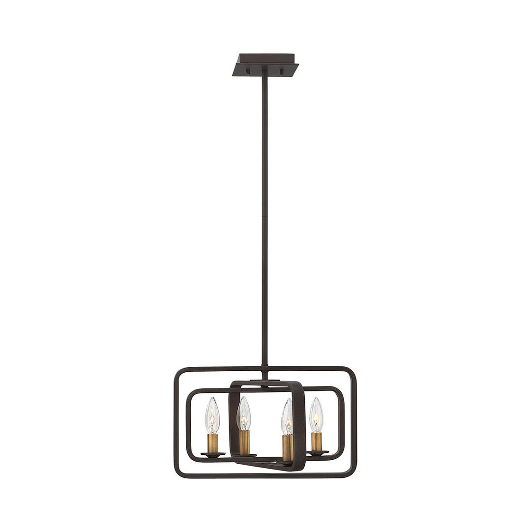 Quentin Pendant & Chandelier Ceiling Light-Hinkley Lighting-HINKLEY-4814DZ-Pendants4 Tier-Square-Aged Zinc-7-France and Son