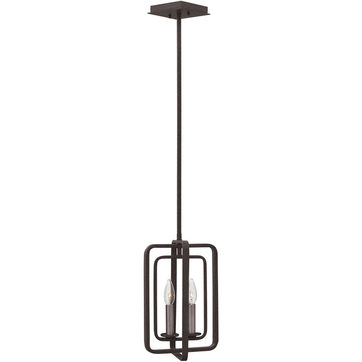 Quentin Pendant & Chandelier Ceiling Light-Hinkley Lighting-HINKLEY-4814DZ-Pendants4 Tier-Square-Aged Zinc-5-France and Son