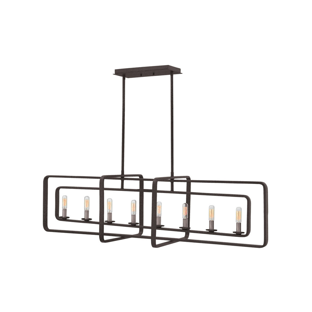 Quentin Pendant & Chandelier Ceiling Light-Hinkley Lighting-HINKLEY-4818DZ-Pendants8 Tier-Rectangle-Aged Zinc-4-France and Son