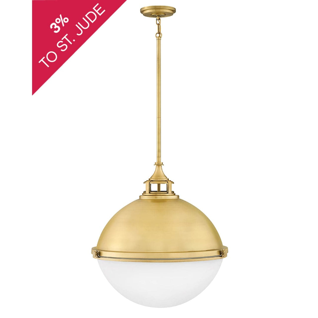 Chandelier Fletcher - Large Orb-Hinkley Lighting-HINKLEY-4836SA-Chandeliers-1-France and Son