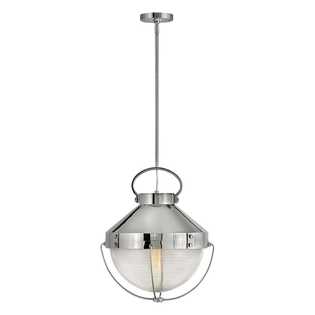 Chandelier Crew Medium Pendant-Hinkley Lighting-HINKLEY-4844PN-PendantsPolished Nickel-2-France and Son