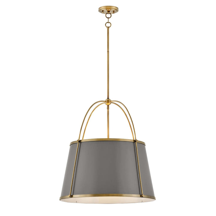 Chandelier Clarke - Large Pendant-Hinkley Lighting-HINKLEY-4895LDB-ChandeliersLacquered Dark Brass-1-France and Son