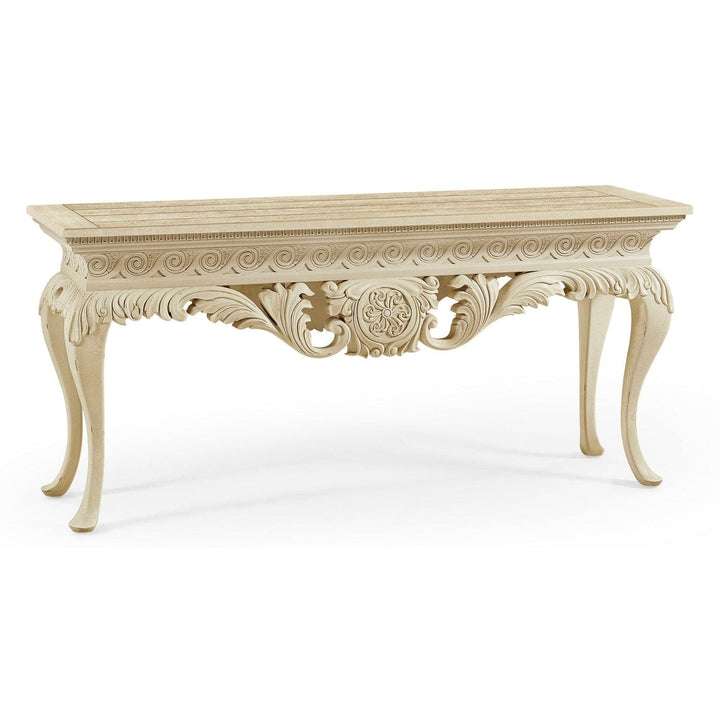 Incus Carved Console Table-Jonathan Charles-JCHARLES-002-3-440-STO-Console TablesNatural-2-France and Son