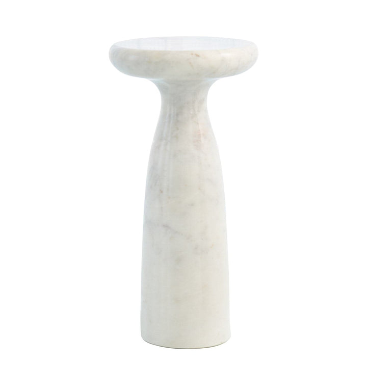 Marble Tower Table-Global Views-GVSA-9.93035-Side TablesLarge-White-3-France and Son