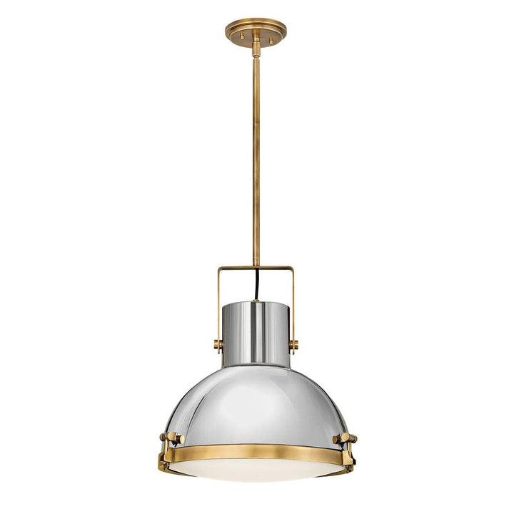 Pendant Nautique Large-Hinkley Lighting-HINKLEY-49065HB-PendantsPolished Nickel/Heritage Brass-1-France and Son