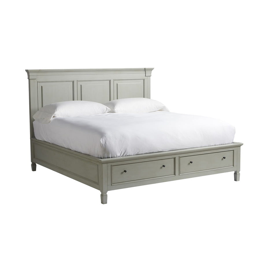 Summer Hill Collection - Storage Bed-Universal Furniture-UNIV-986260SB-BedsKing-Dusk Grey-1-France and Son