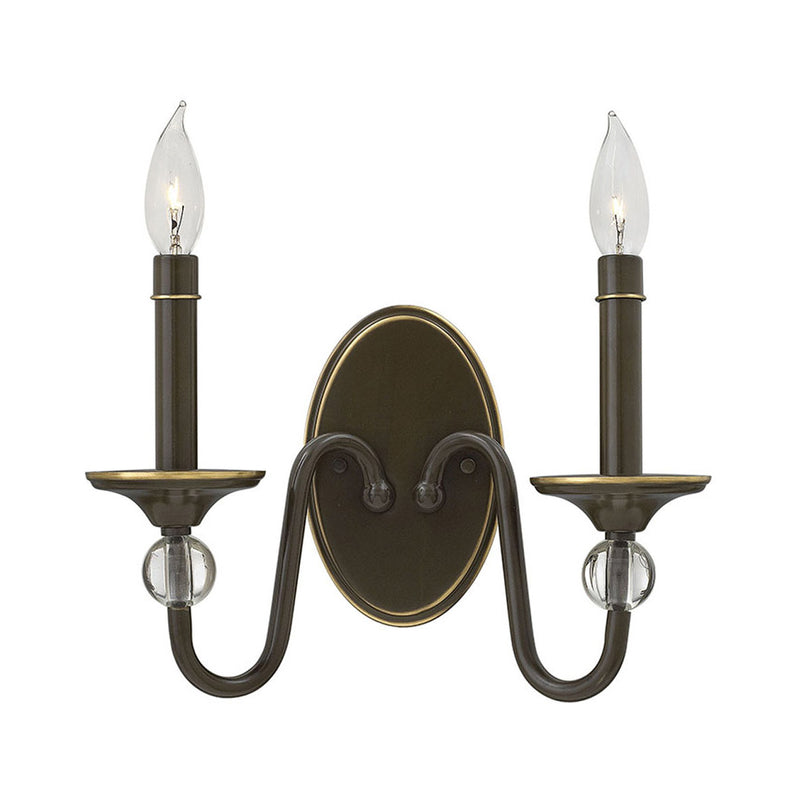 Eleanor Two Tier Wall Sconce-Hinkley Lighting-HINKLEY-4952LZ-Wall LightingLight Oiled Bronze-1-France and Son