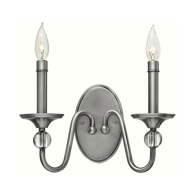 Eleanor Two Tier Wall Sconce-Hinkley Lighting-HINKLEY-4952PL-Wall LightingPolished Antique Nickel-3-France and Son