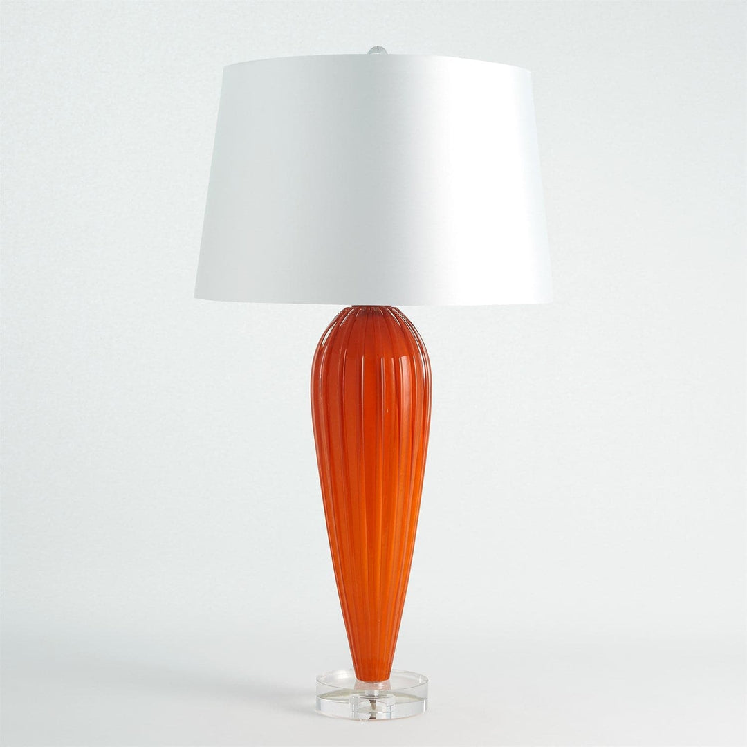 Teardrop Glass Lamp-Global Views-GVSA-8.82852-Table LampsOrange-3-France and Son