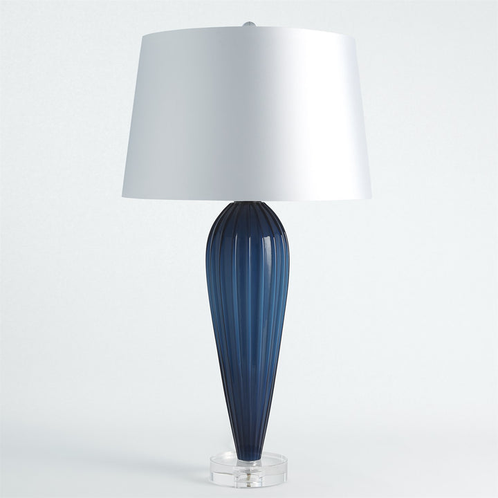 Teardrop Glass Lamp-Global Views-GVSA-8.82854-Table LampsBlue-7-France and Son