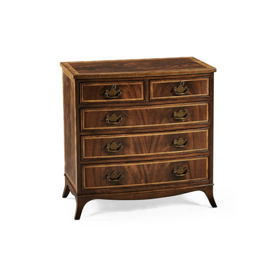 Mahogany Bedside Chest of Drawers-Jonathan Charles-JCHARLES-492262-MAH-Dressers-1-France and Son