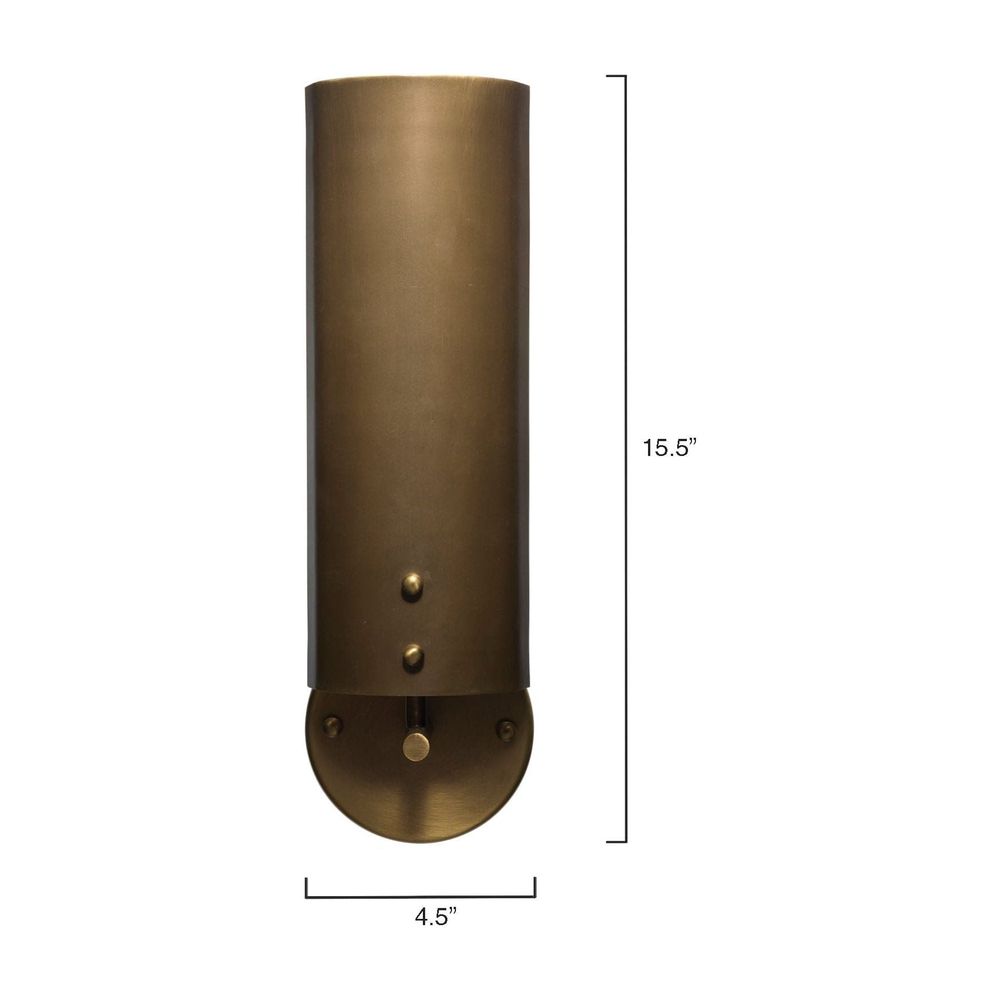 Olympic Wall Sconce Brass-Jamie Young-JAMIEYO-4OLYM-SCAB-Outdoor Wall Sconces-3-France and Son