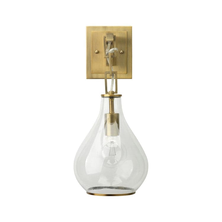 Tear Drop Hanging Wall Sconce-Jamie Young-JAMIEYO-4TEAR-CLAB-Wall LightingBrass-1-France and Son