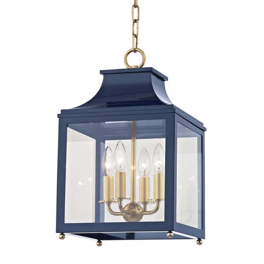 Leigh 4 Light Small Pendant-Mitzi-HVL-H259704S-AGB/NVY-PendantsGold/Navy-1-France and Son