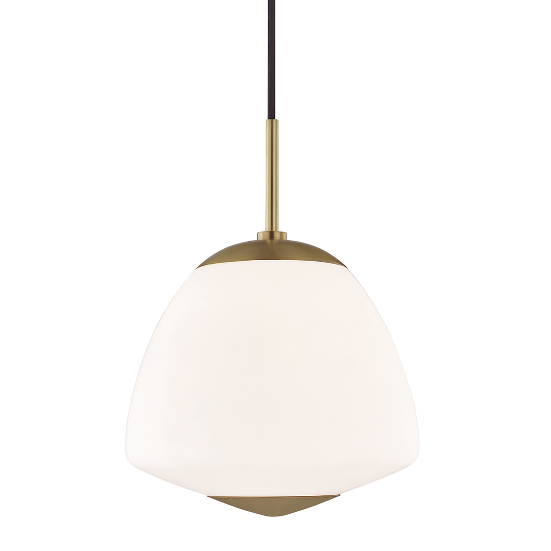 Jane 1 Light Large Pendant-Mitzi-HVL-H288701L-AGB-PendantsAged Brass-1-France and Son