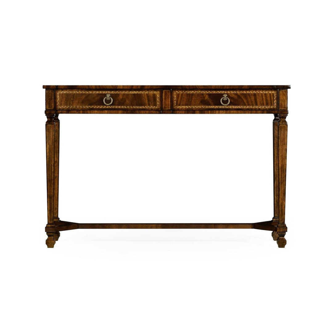 Empire Two Drawers Console-Jonathan Charles-JCHARLES-494846-MAH-Console TablesMahogany-7-France and Son