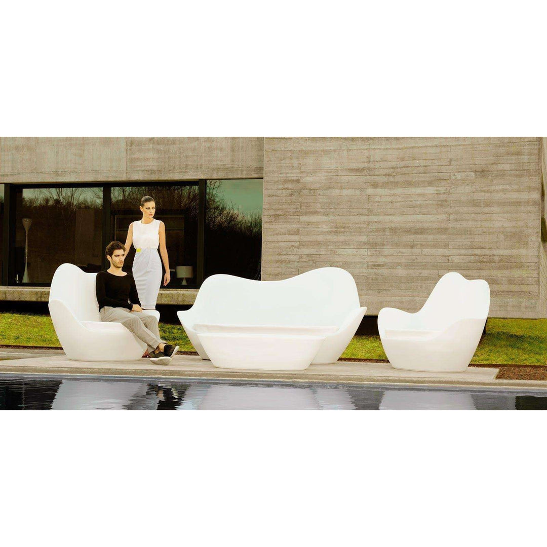 Sabinas Lounge Chair with Light By Vondom-Vondom-VONDOM-45007W-Outdoor Lounge ChairsLED White-3-France and Son