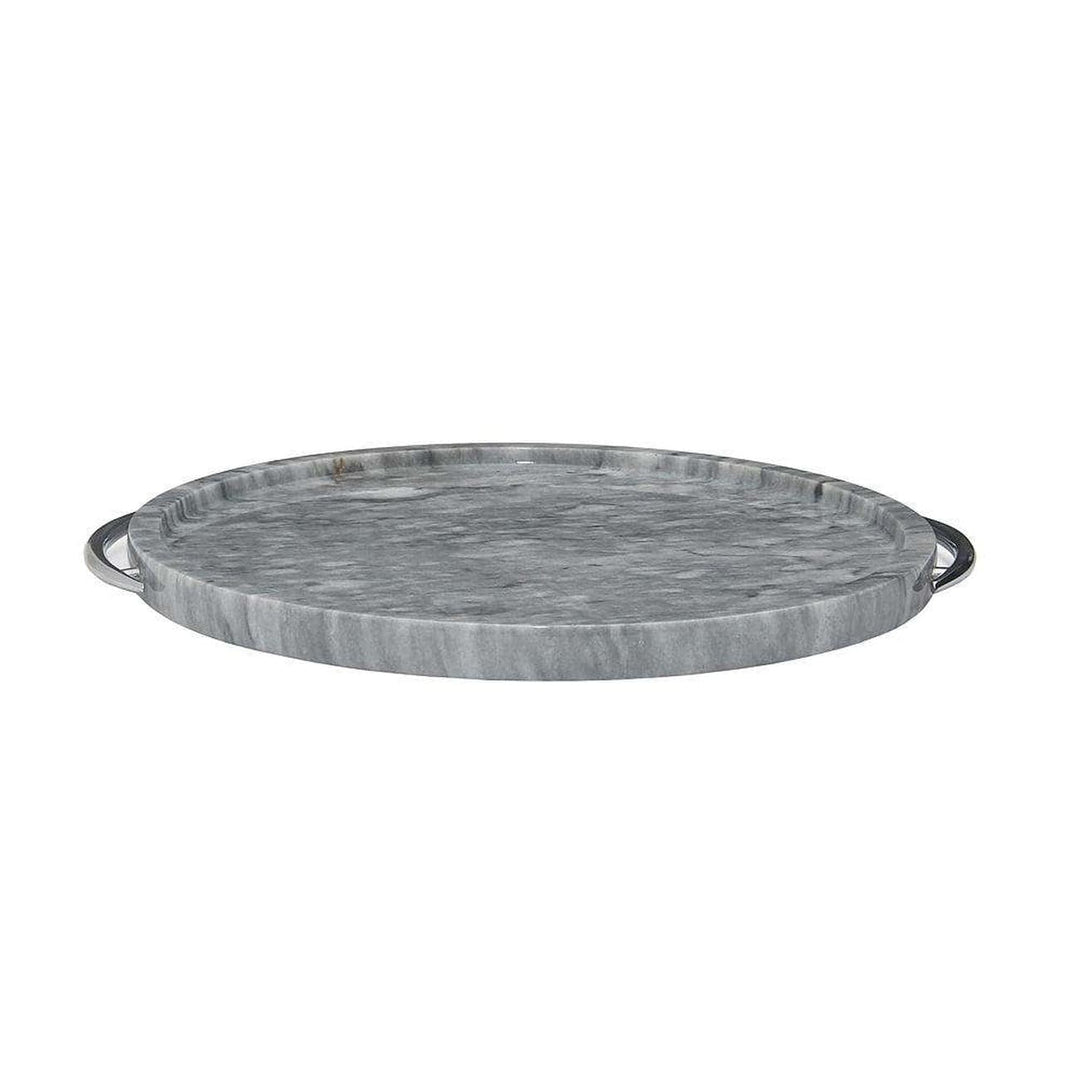 Cloud Gray 12" Marble Place Tray