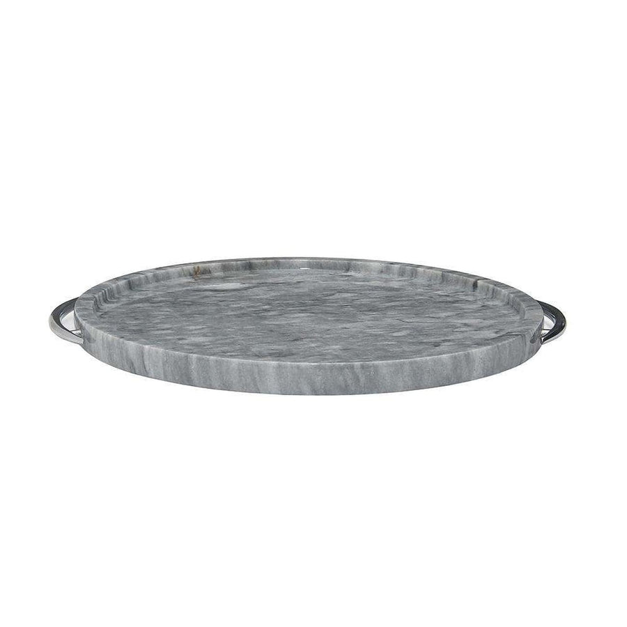 Cloud Gray 12" Marble Place Tray