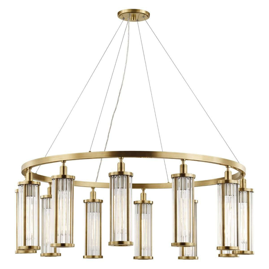 Marley 12 Light Pendant-Hudson Valley-HVL-9142-AGB-PendantsAged Brass-1-France and Son