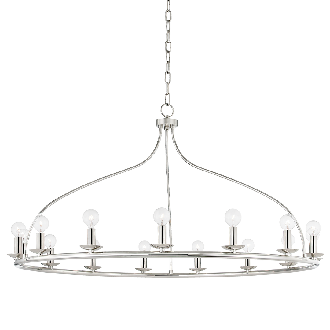 Kendra 15 Light Chandelier-Mitzi-HVL-H511815-PN-ChandeliersPolished Nickel-3-France and Son