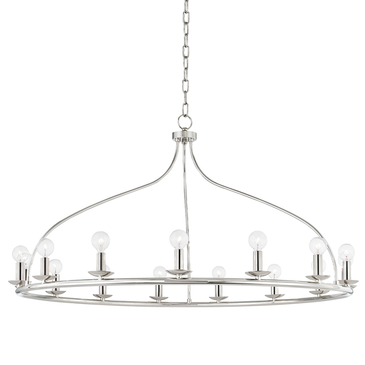 Kendra 15 Light Chandelier-Mitzi-HVL-H511815-PN-ChandeliersPolished Nickel-3-France and Son