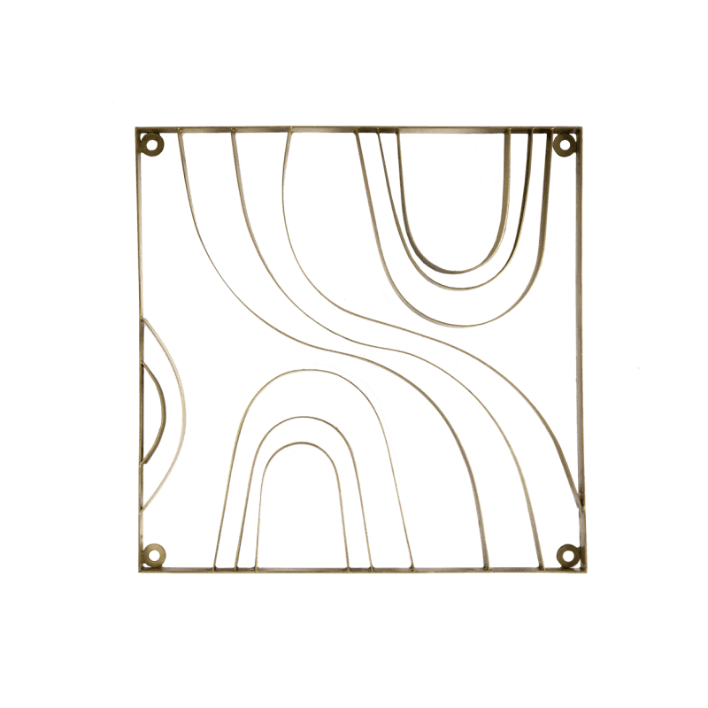 Metal Wood Grain Panel-Set Of 2-Gold Leaf Design Group-GOLDL-38060-16BL-Wall Art-1-France and Son
