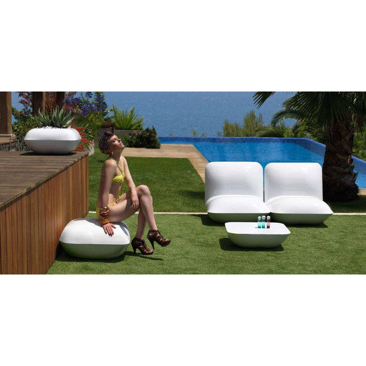 Pillow Lounge Chair with Light By Vondom-Vondom-VONDOM-55001W-Outdoor Lounge ChairsLED White-5-France and Son