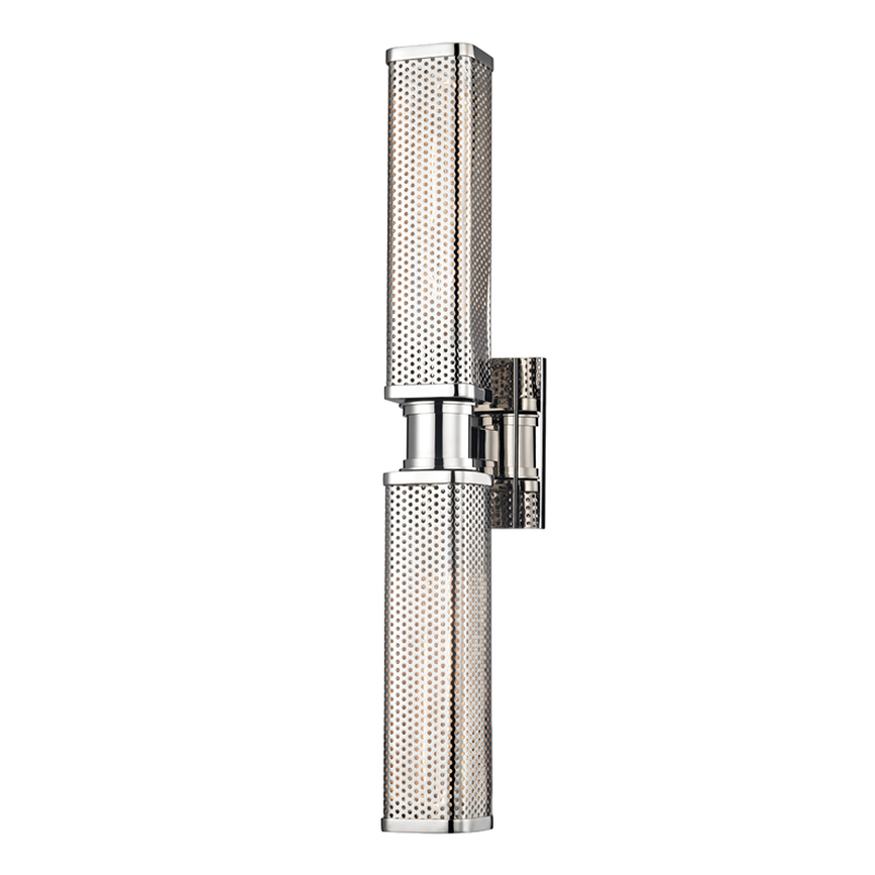 Gibbs 2 Light Wall Sconce-Hudson Valley-HVL-7032-PN-Wall LightingPolished Nickel-3-France and Son