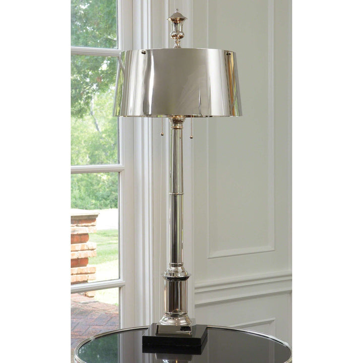 Library Lamp - Nickel-Global Views-GVSA-9.92229-Table Lamps-2-France and Son