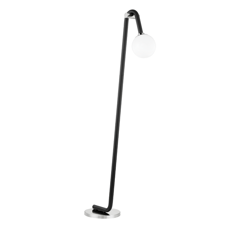 Whit 1 Light Floor Lamp-Mitzi-HVL-HL382401-PN/BK-Floor LampsPolished Nickel / Black-2-France and Son