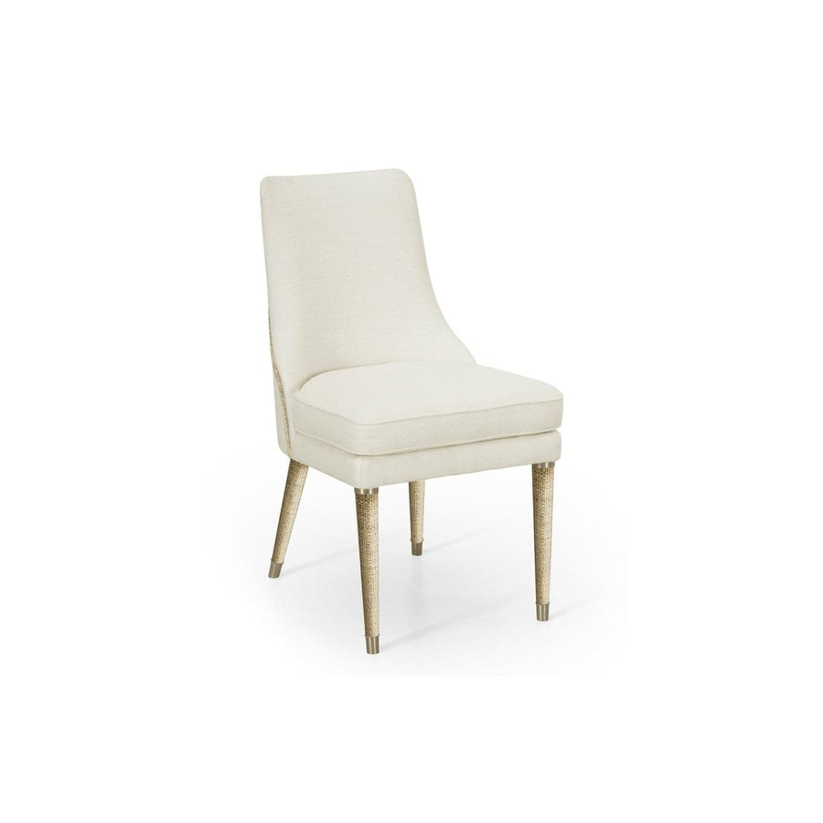 Shoal Grasscloth Side Chair-Jonathan Charles-JCHARLES-001-2-131-LOW-Dining Chairs-1-France and Son