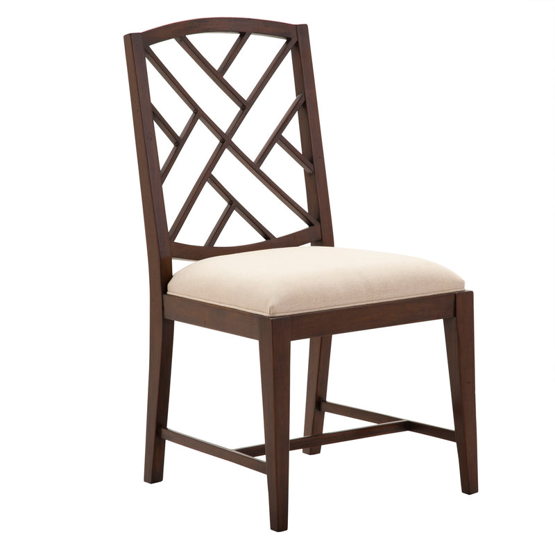 Fretwork Dining Side Chair-Alden Parkes-ALDEN-DC-FRETWORK/S-Dining Chairs-1-France and Son