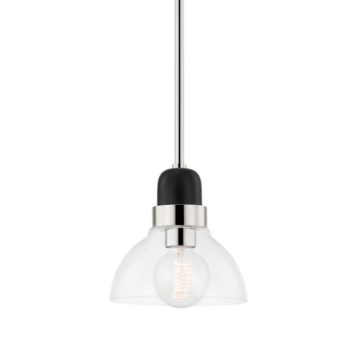 Camile 1 Light Pendant-Mitzi-HVL-H482701S-PN-PendantsPolished Nickel-Small-4-France and Son