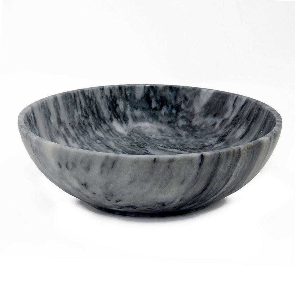 Laurus Collection Cloud Gray 12" Marble Bowl