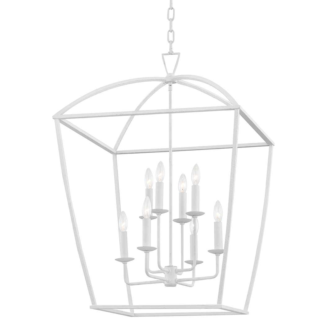 Bryant 8 Light Large Pendant-Hudson Valley-HVL-8324-WP-PendantsWhite Plaster-3-France and Son