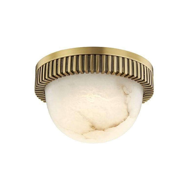 Ainsley Led Flush Mount Aged Brass-Hudson Valley-HVL-1430-AGB-Flush Mounts-1-France and Son