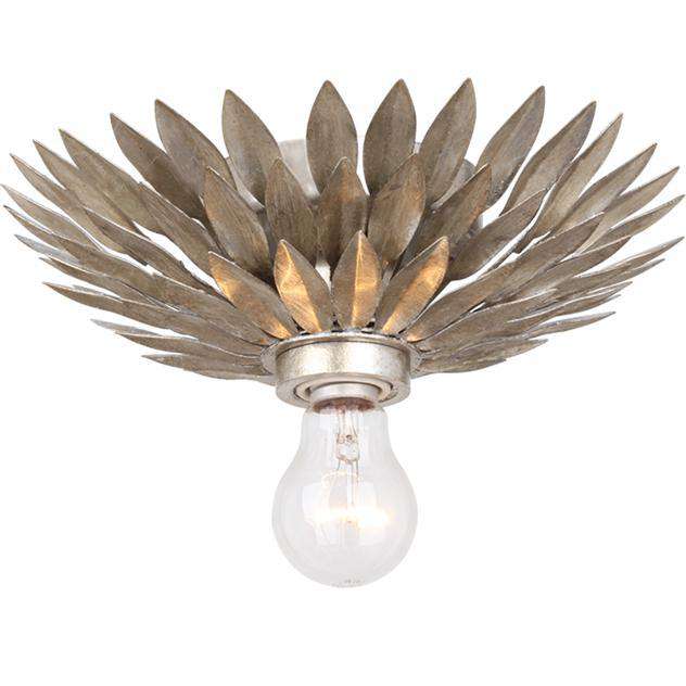 Broche 1 Light Ceiling Mount-Crystorama Lighting Company-CRYSTO-500-SA_CEILING-Flush MountsAntique Silver-2-France and Son