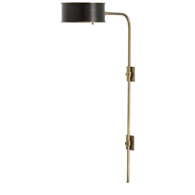 Overture Brass Wall Sconce-Currey-CURY-5000-0059-Wall LightingAntique Brass/Black-1-France and Son