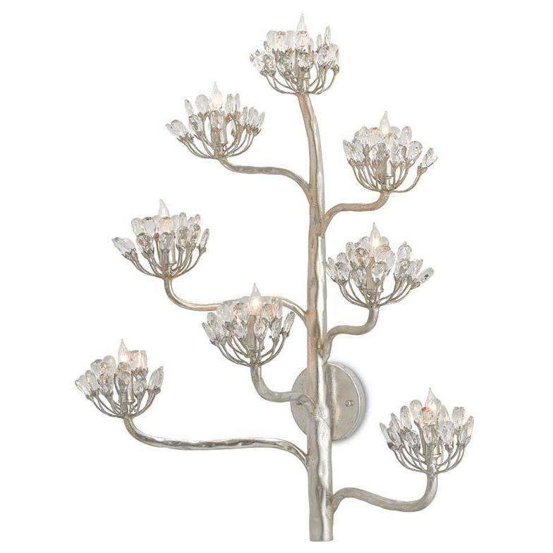 Agave Americana Gold Wall Sconce-Currey-CURY-5000-0105-Wall LightingSilver Leaf-4-France and Son