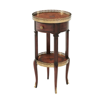 Louis XVI Circle Accent Table-Theodore Alexander-THEO-5000-030BD-Side Tables-1-France and Son
