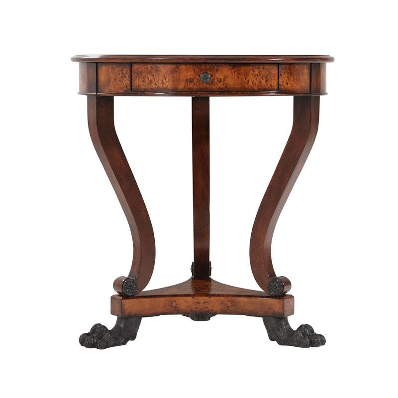 Burl Swirls Side Table-Theodore Alexander-THEO-5005-228-Side Tables-3-France and Son