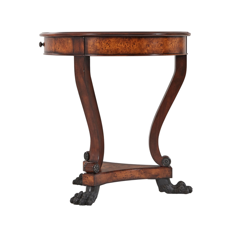 Burl Swirls Side Table-Theodore Alexander-THEO-5005-228-Side Tables-4-France and Son