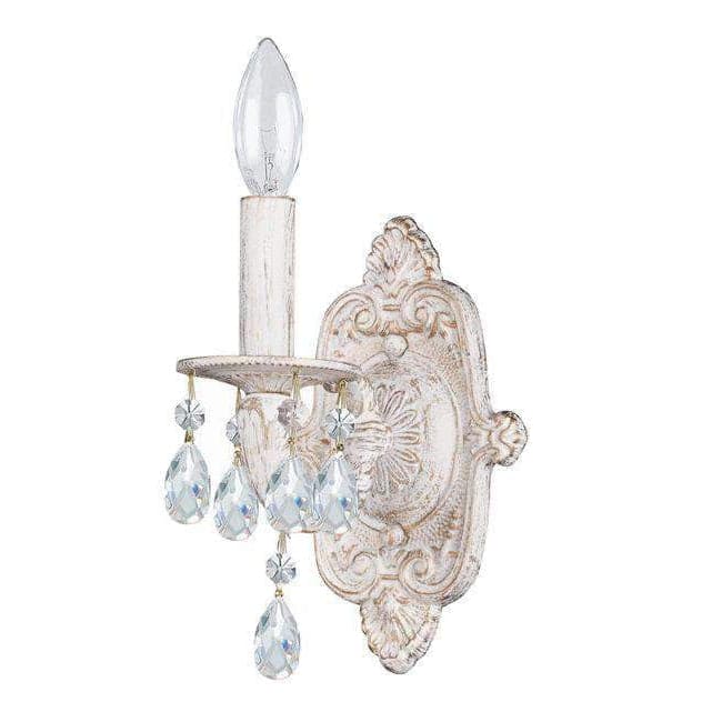 Paris Market 1 Light Sconce-Crystorama Lighting Company-CRYSTO-5021-WW-CL-S-Wall Lighting-1-France and Son