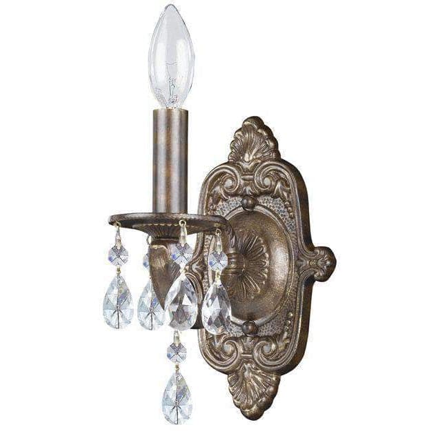 Paris Market 1 Light Sconce-Crystorama Lighting Company-CRYSTO-5021-WW-CL-S-Wall Lighting-6-France and Son