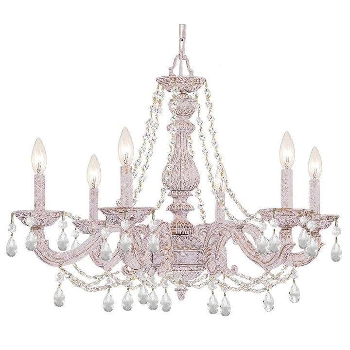 Paris Market 6 Light Crystal Chandelier-Crystorama Lighting Company-CRYSTO-5026-AW-CL-MWP-1-France and Son